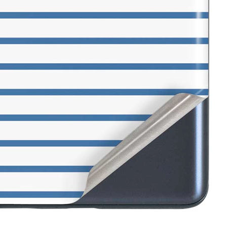 Blue and White Stripes Galaxy S20 Fan Edition Skin